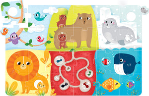 Suuuper Size Animal Match Puzzle