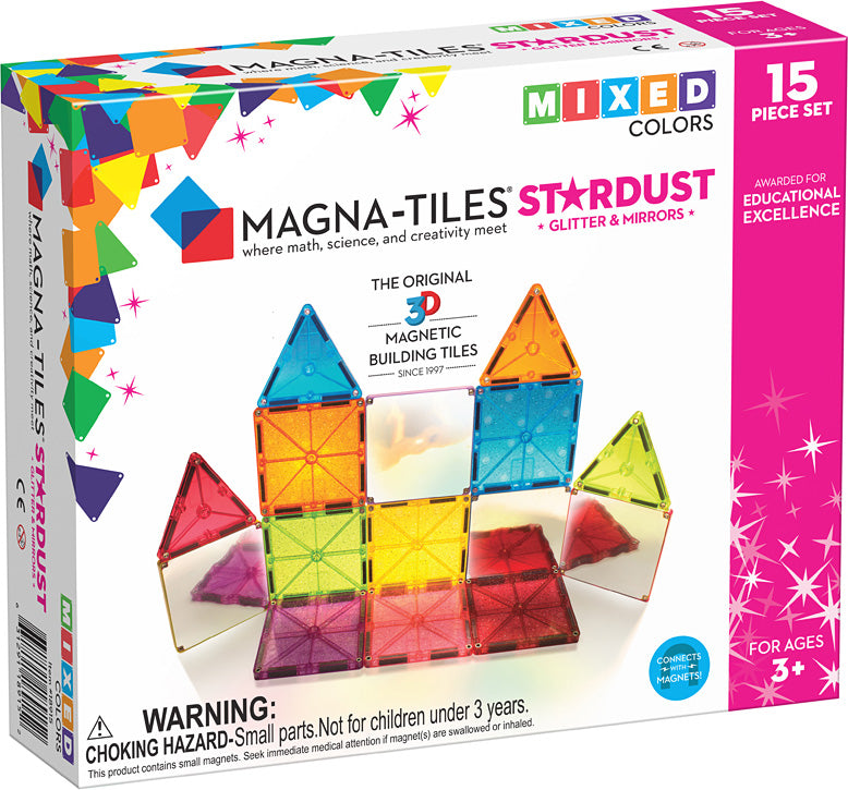 Magna-Tiles® Stardust 15 Piece - Gingerbread House Toys