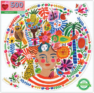 Positivity 500 Piece Round Puzzle