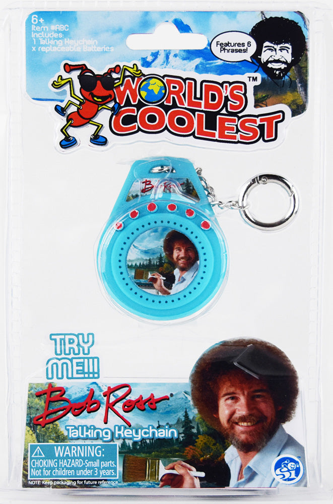 World's Coolest Bob Ross Talking Keychain