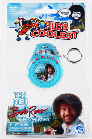 World's Coolest Bob Ross Talking Keychain