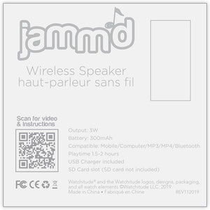 Jamm'd Wireless Speaker - Rainbow Tie Dye