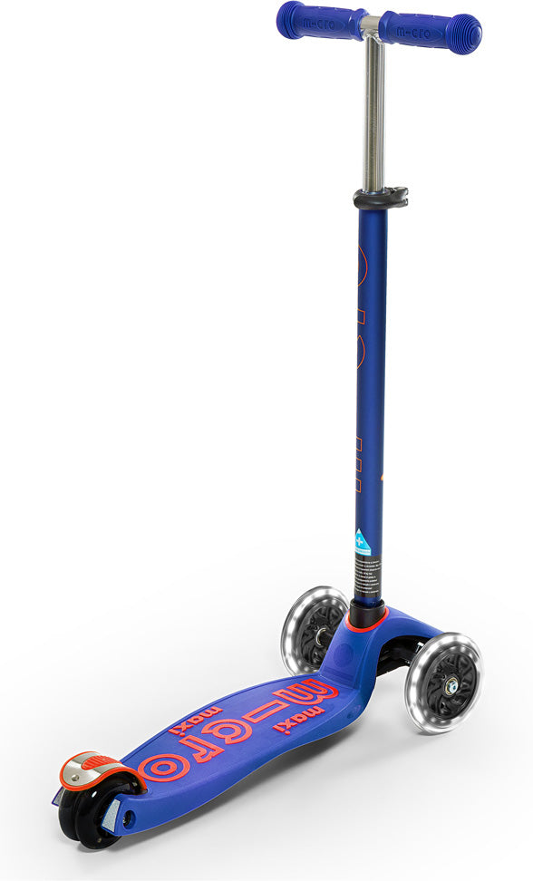 Micro Kickboard Maxi Deluxe LED Scooter - Blue - Gingerbread House
