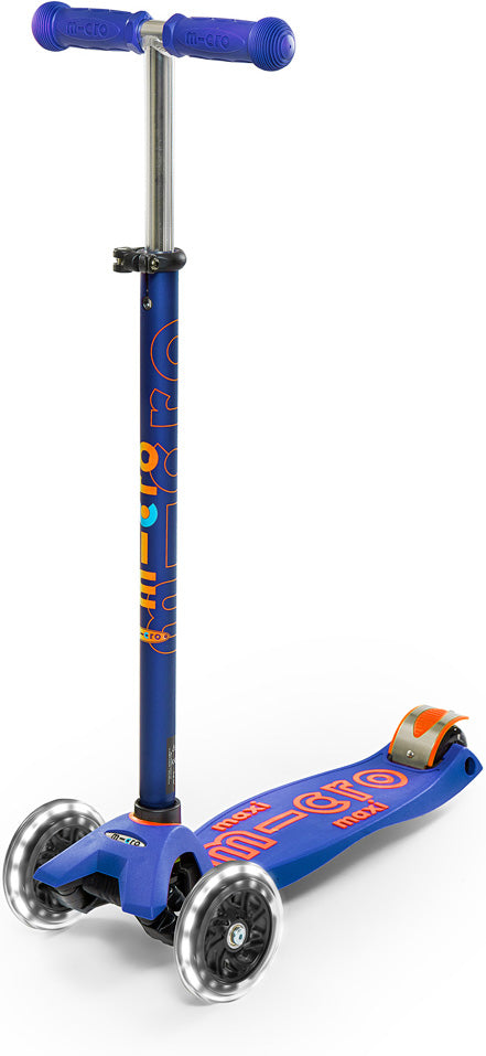 Micro Kickboard Maxi Deluxe LED Scooter - Blue - Gingerbread House