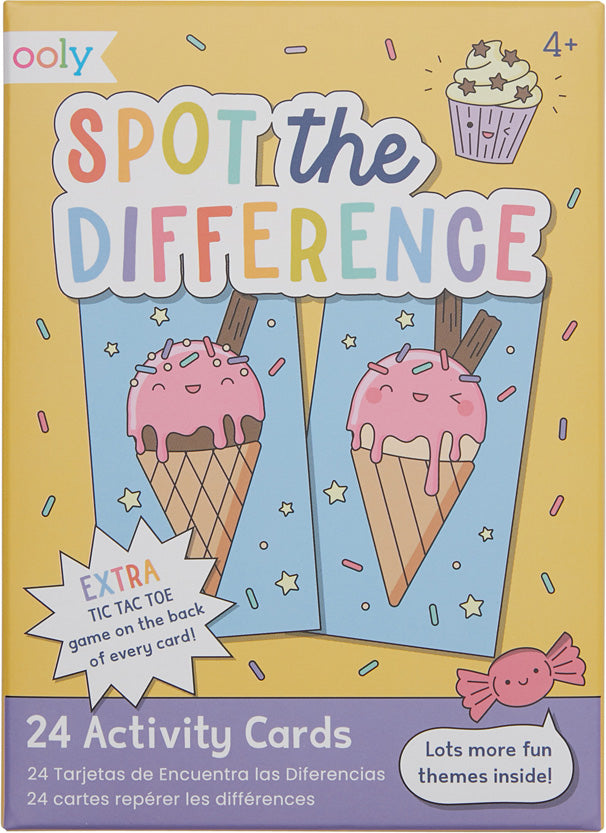 Spot the Difference Activity Cards - Gingerbread House Toys