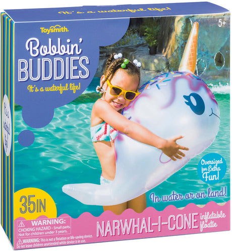 Bobbin' Buddies - Narwhal-I-Cone Inflatable Floatie