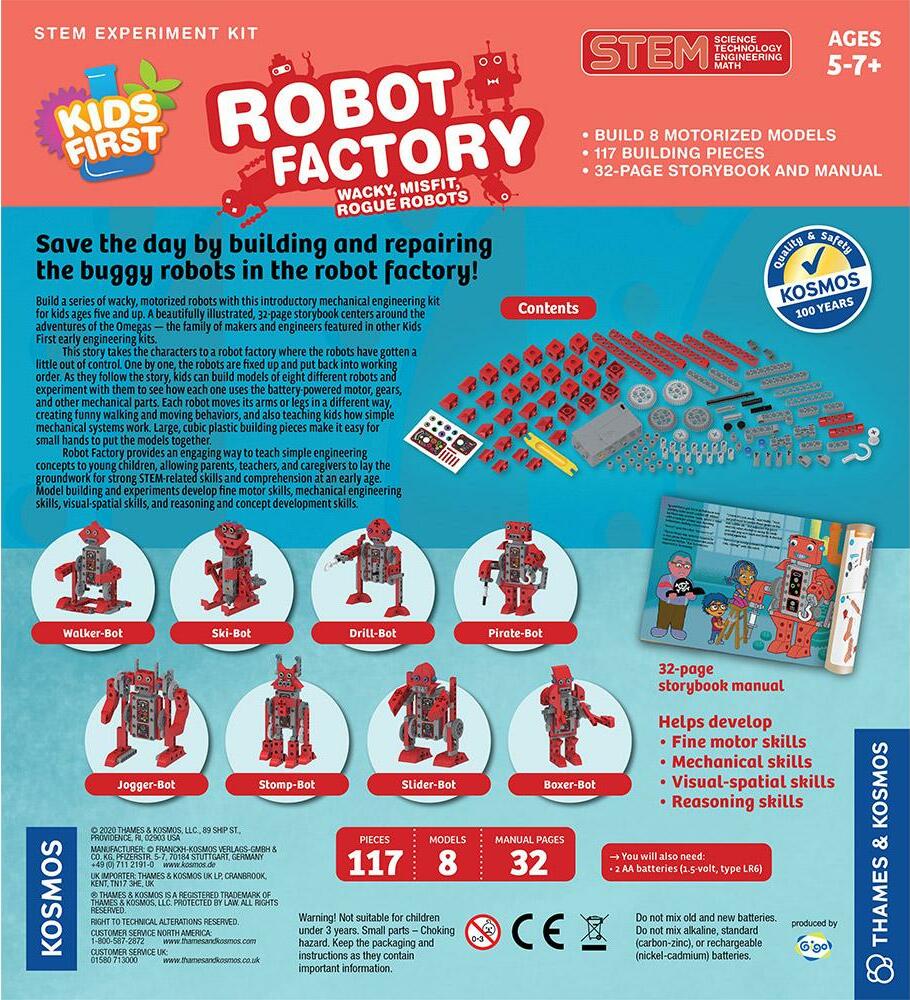 Kids First Robot Factory: Wacky, Misfit, Rogue Robots