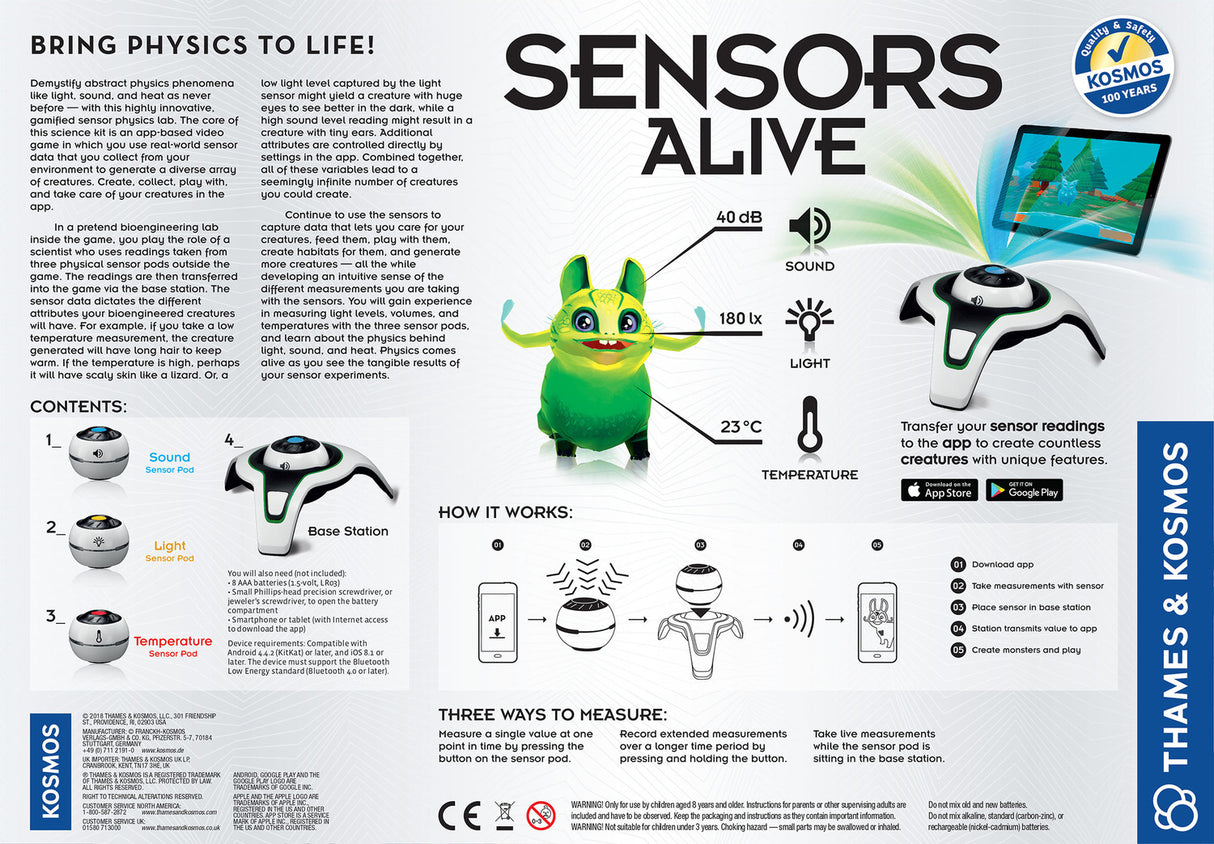 Sensors Alive: Bring Physics to Life