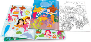 Dry Erase Coloring Book - Magical Mermaids