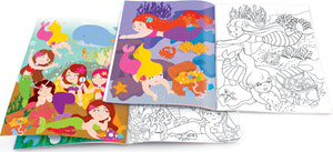 Dry Erase Coloring Book - Magical Mermaids