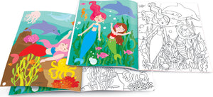 Dry Erase Coloring Book - Magical Mermaids