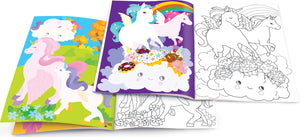 Dry Erase Coloring Book - Unicorn Fantasy