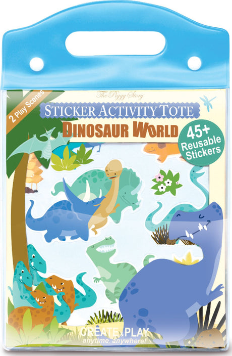 Sticker Activity Tote- Dinosuar Land