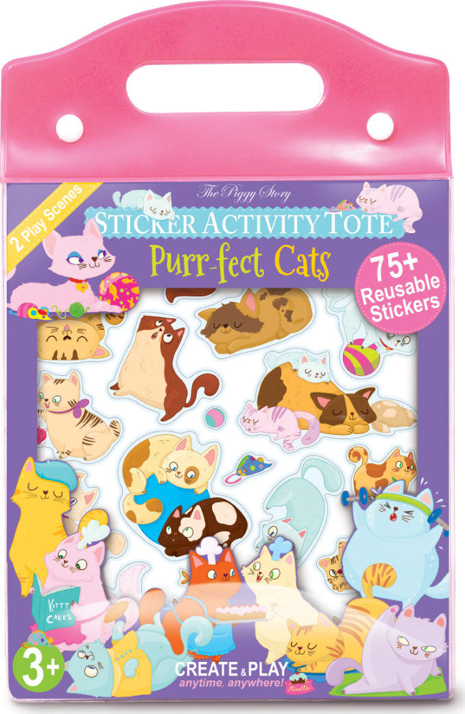 Sticker Activity Tote- Purr-Fect Cats