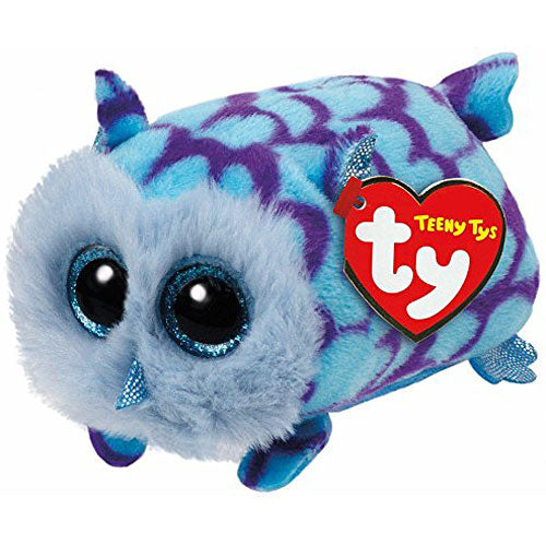 Mimi Blue Owlﾠ - Teeny Tys 4 inch - Stuffed Animal by Ty (42144)