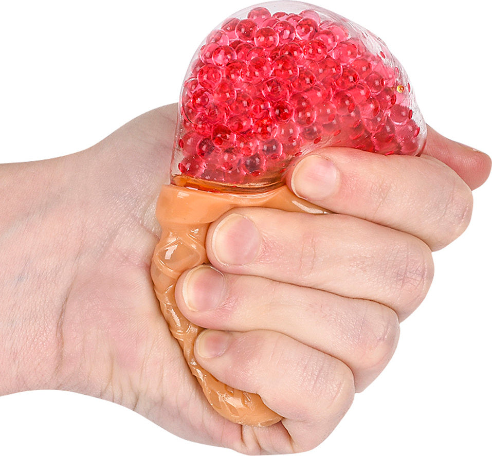 3.5" Squeezy Bead Ice Cream Cone