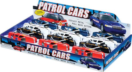 Pull Back Patrol Cars (12)