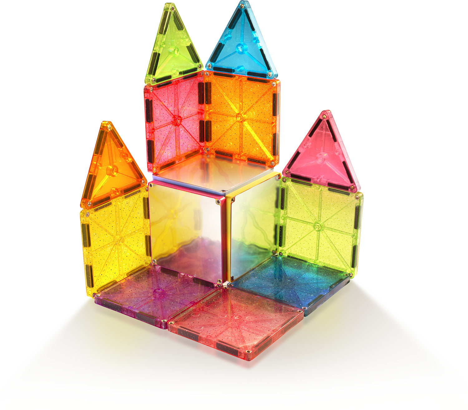 Magna-Tiles® Stardust 15 Piece - Gingerbread House Toys