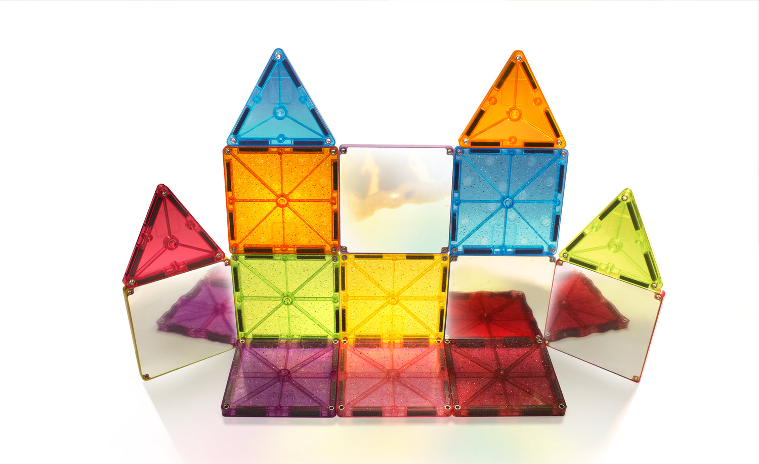 Magna-Tiles® Stardust 15 Piece - Gingerbread House Toys