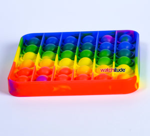 Rainbow Square - POP'd by Watchitude - Bubble Popping Toy