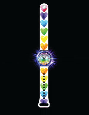 Watercolor Hearts - Light Up Watch - Watchitude Glow