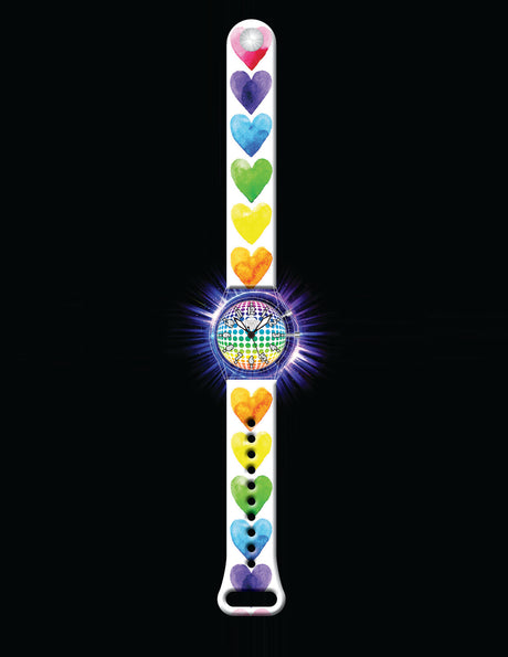Watercolor Hearts - Light Up Watch - Watchitude Glow