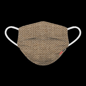 6 Pack Adult Masks - Burlap +  Blue Linen