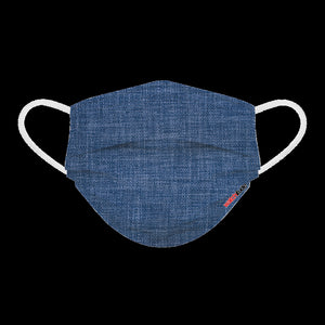 6 Pack Adult Masks - Burlap +  Blue Linen