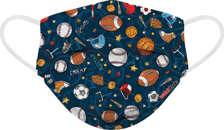 6 Pack Kids Mask - Sports + Build Up