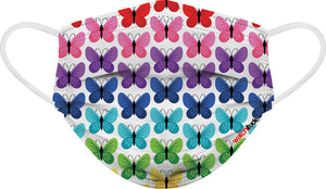 6 Pack Kids Mask - Rainbow Playground + Butterfly