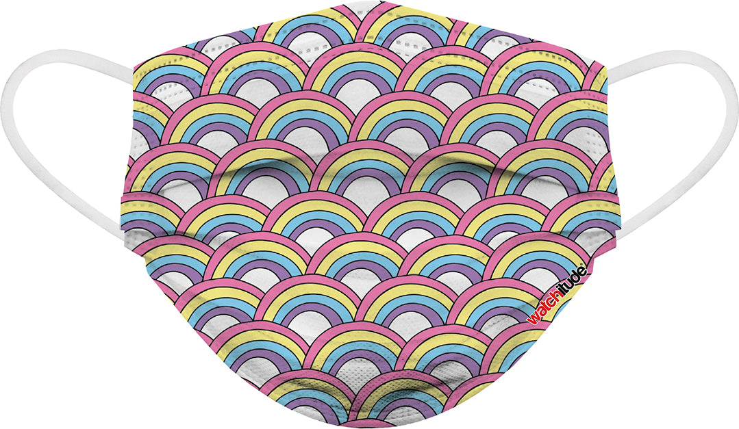 6 Pack Kids Mask - Rainbow Playground + Butterfly