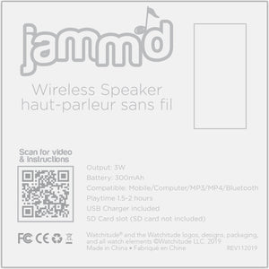Baseball - Jamm'D By Watchitude - Bluetooth Speaker