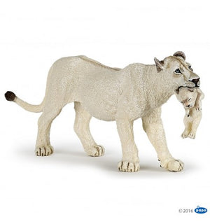 White Lioness w/ Cub