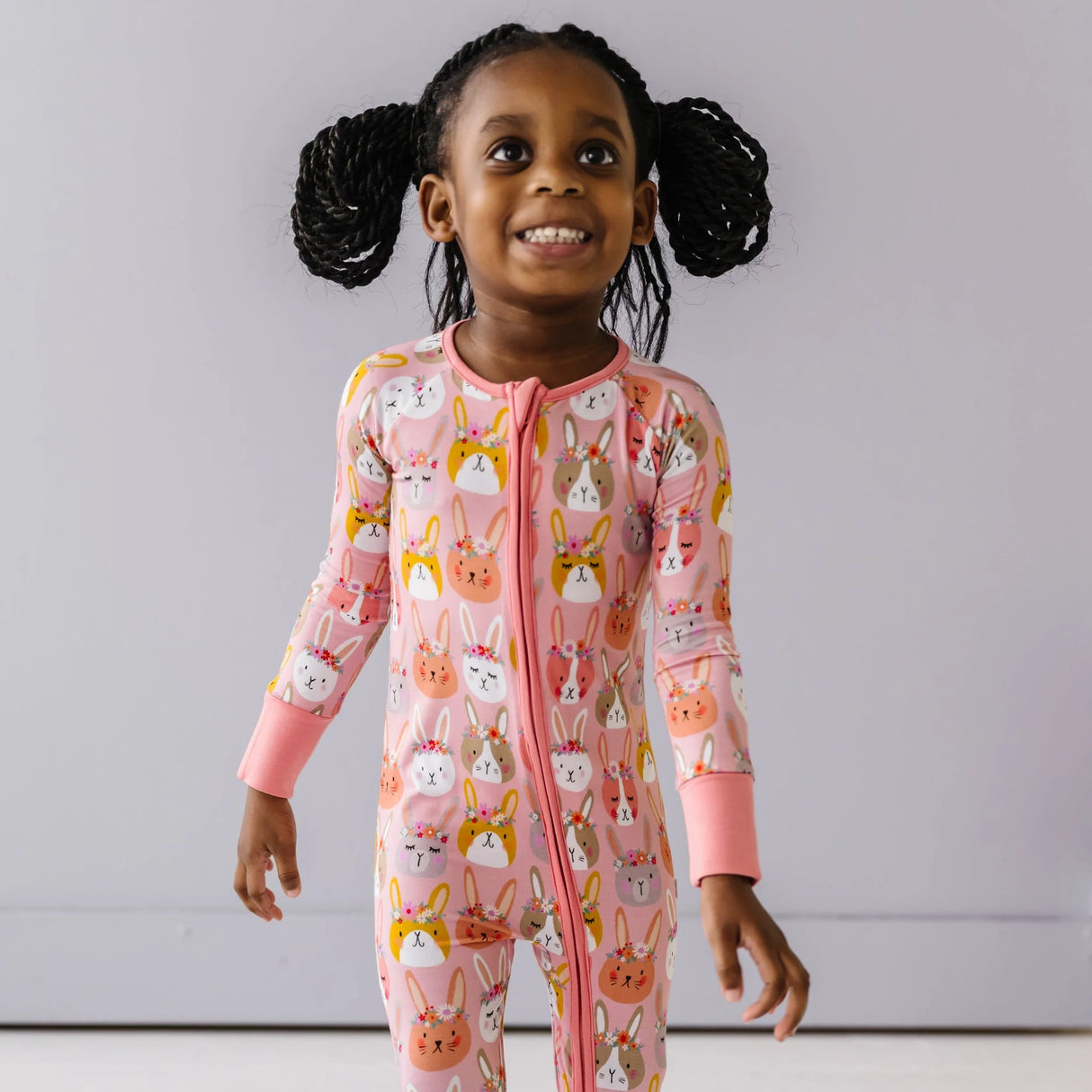 LIMITED EDITION Boho Bunnies Bamboo Viscose Zippy 3T